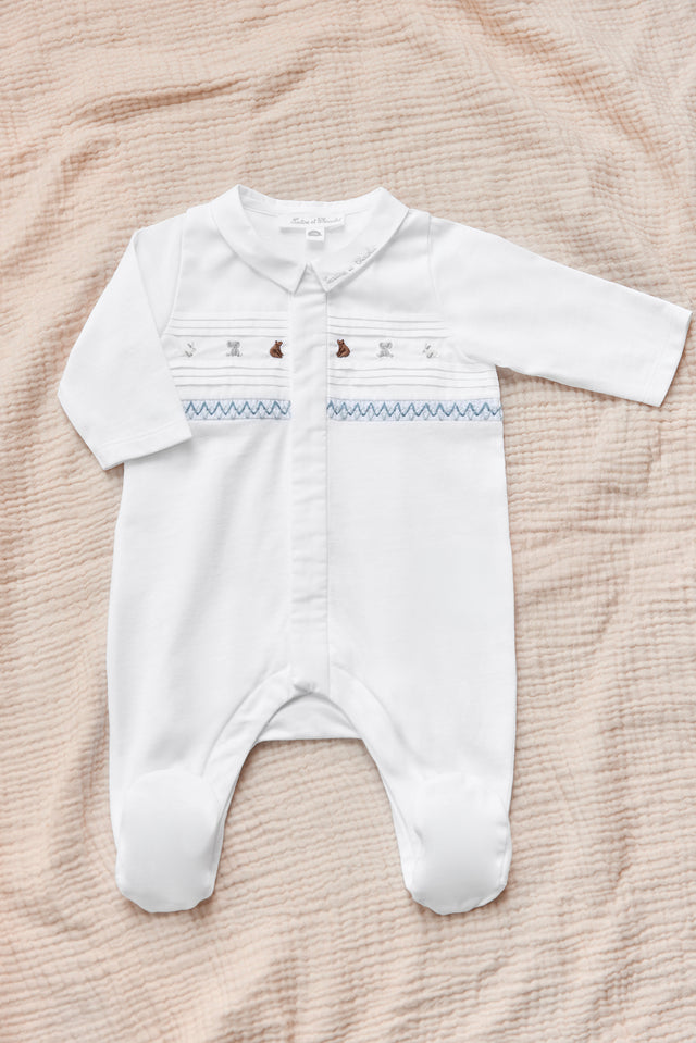 Pyjama - Blanc coton motif animal - Image principale