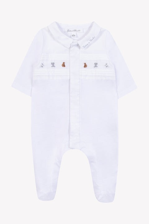 Pyjama - Blanc coton motif animal - Image principale