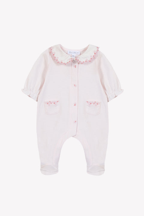Pijama - Rosa pálido algodon Bordado - Image principale