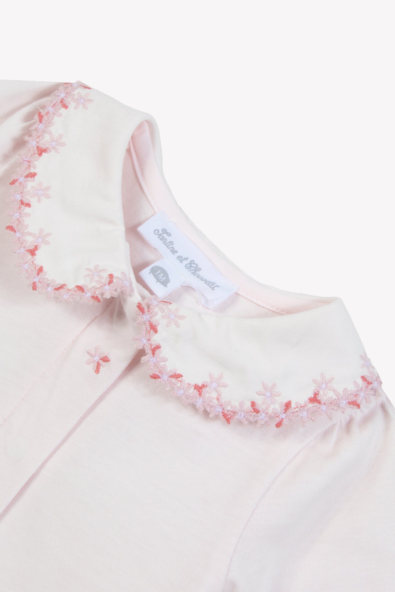 Pajamas - Pale pink Embrodery floral