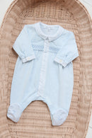 Pyjama - Bleu ciel coton broderie