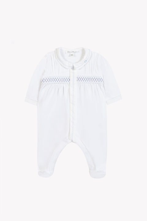 Pijama - Blanco algodon Bordado - Image principale