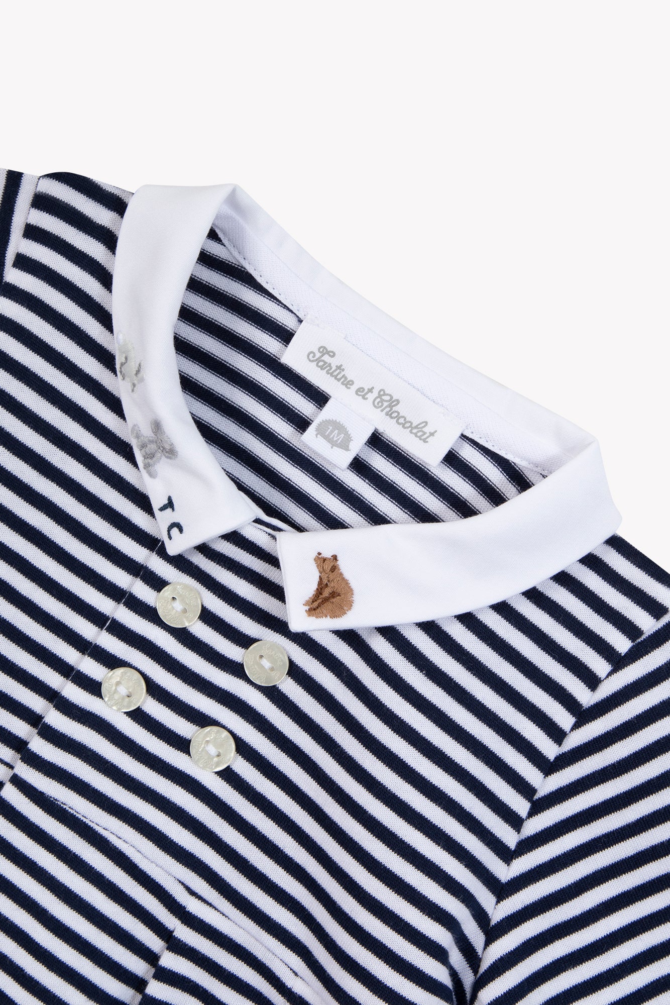 Pyjamas - Marineblau Streifens