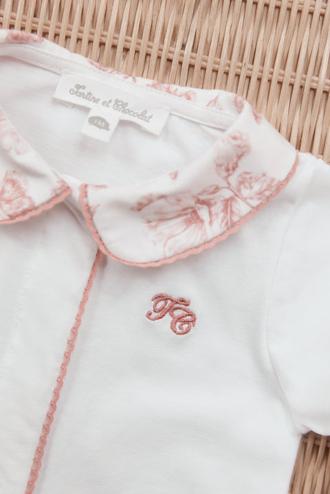 Pyjama - Terracotta imprimé inspiration Toile de Jouy - Image principale