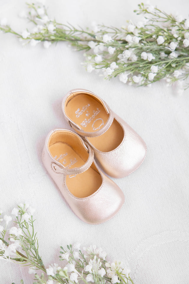 Chaussons - Cuir Doré - Image principale