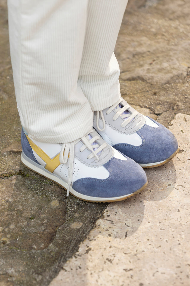 Baskets - TC 77 velours bleu - Image principale