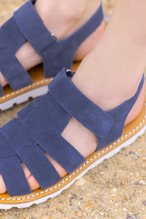 Sandales - Velours Bleu - Image principale