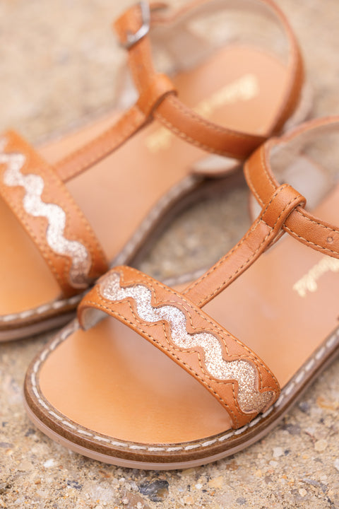 Sandales - Cuir Croquet Marron - Image principale