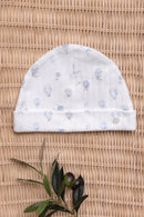 Gorro - Marfil algodon Estampado globos aerostáticos