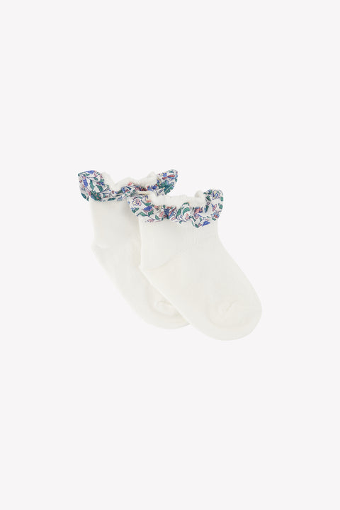 Socks - Navy cotton Print fabric Liberty - Image principale