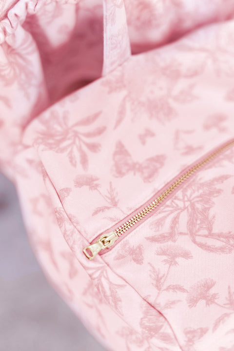 Sac - Rose coton imprimé illustration Toile de Jouy - Image principale