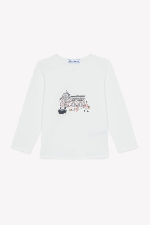T-shirt - Cotton blush Round neck - Image principale
