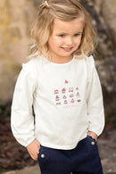 T-Shirt – Kirschkuchen-Baumwolldruck