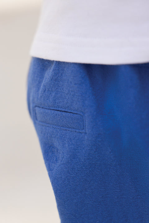 Short - Bleu coton lin - Image principale