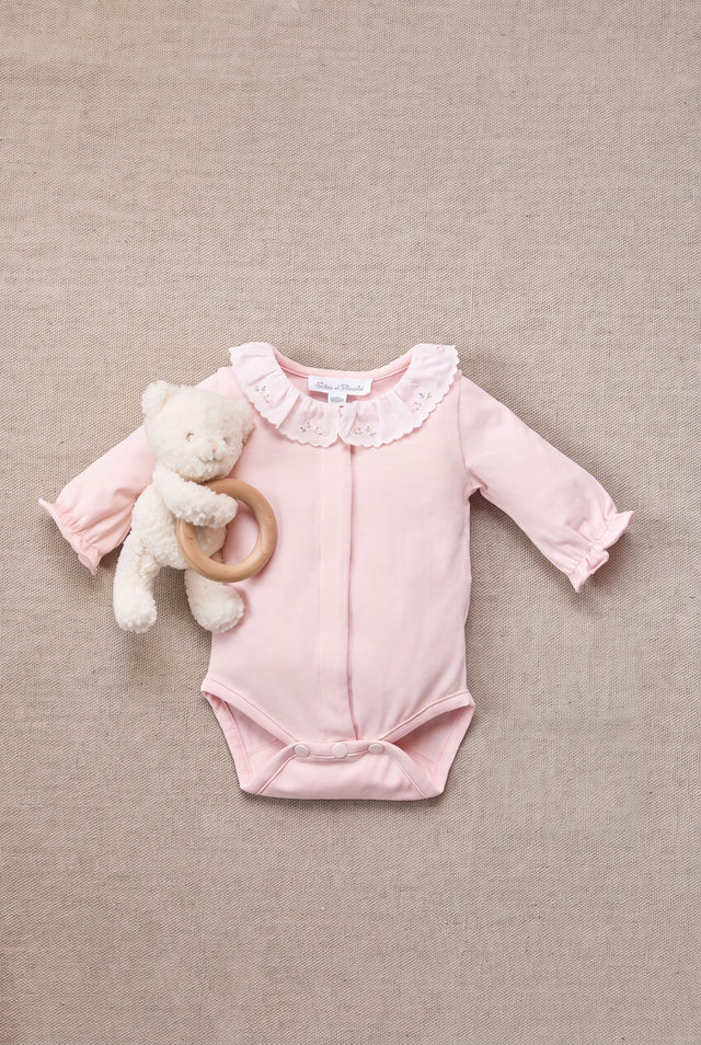 Body - Cotton dew Ruffled collar flowery - Image principale