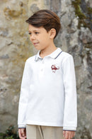 Polo - Sable coton broderie dragon