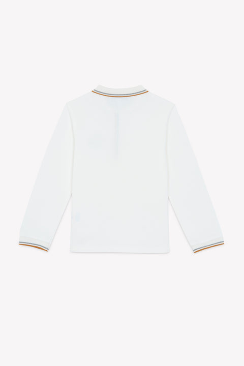 Polo - Gris chiné coton broderie TC racing - Image principale