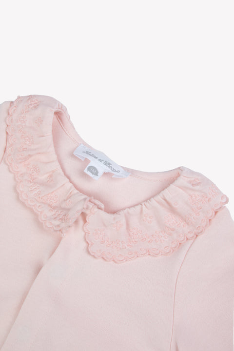 Body - Rosée coton col brodé volanté - Image principale