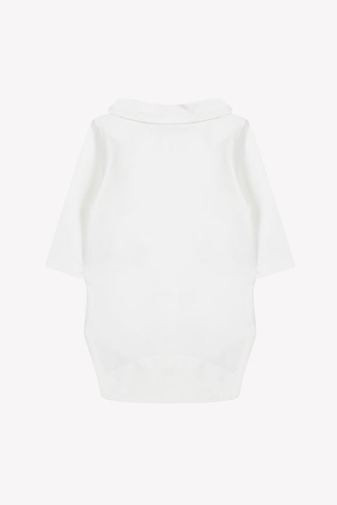 Body - Ecru coton col pointu - Image principale