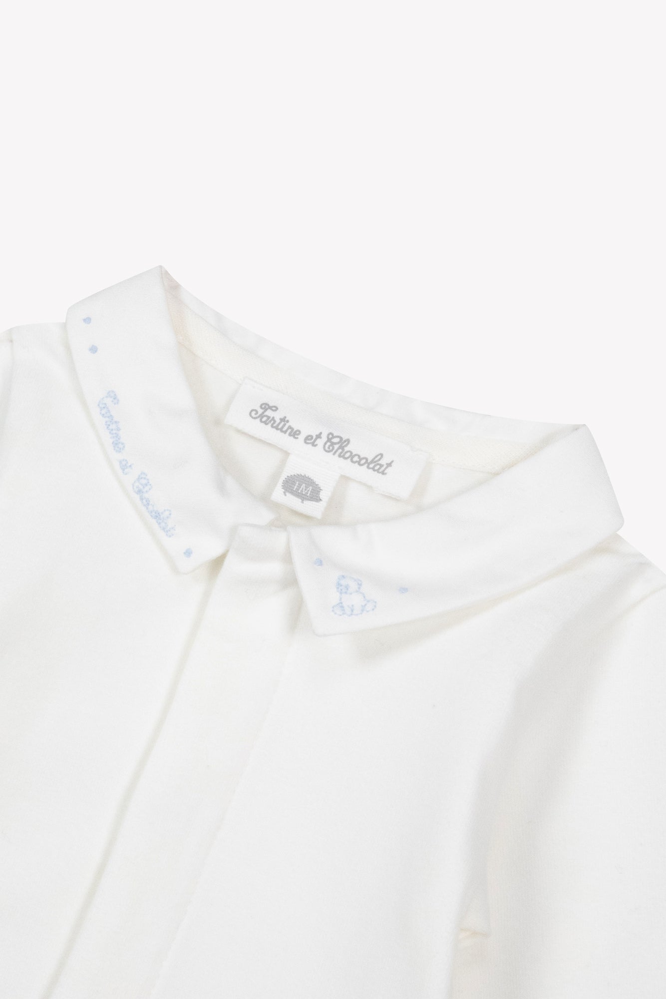 Body - Ecru coton col pointu