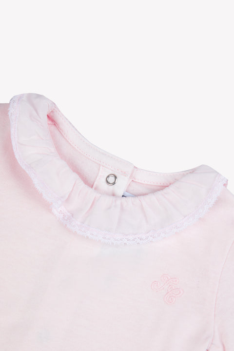 Body - Rosée coton col volanté dentelle fine - Image principale