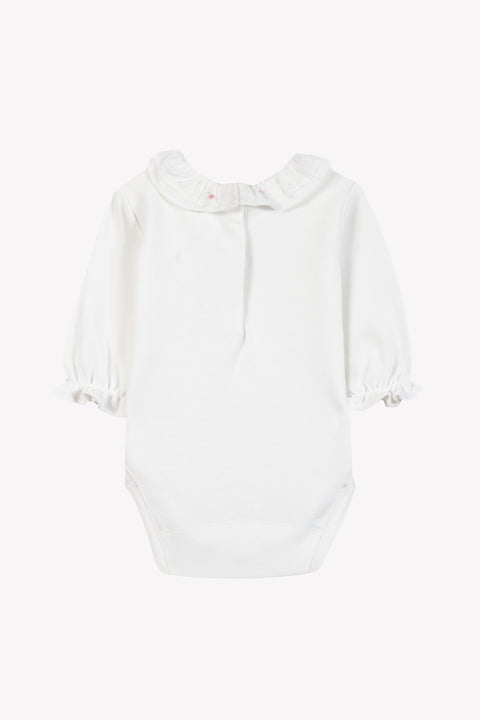 Body - Cotton dew Ruffled collar flower embroidery - Image principale