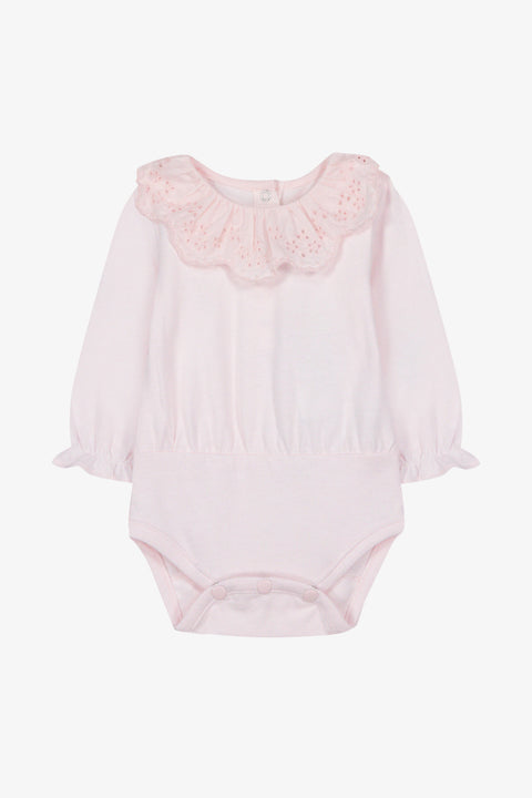 Body - Rocío de algodón Cuello con volantes Bordado ingles - Image principale