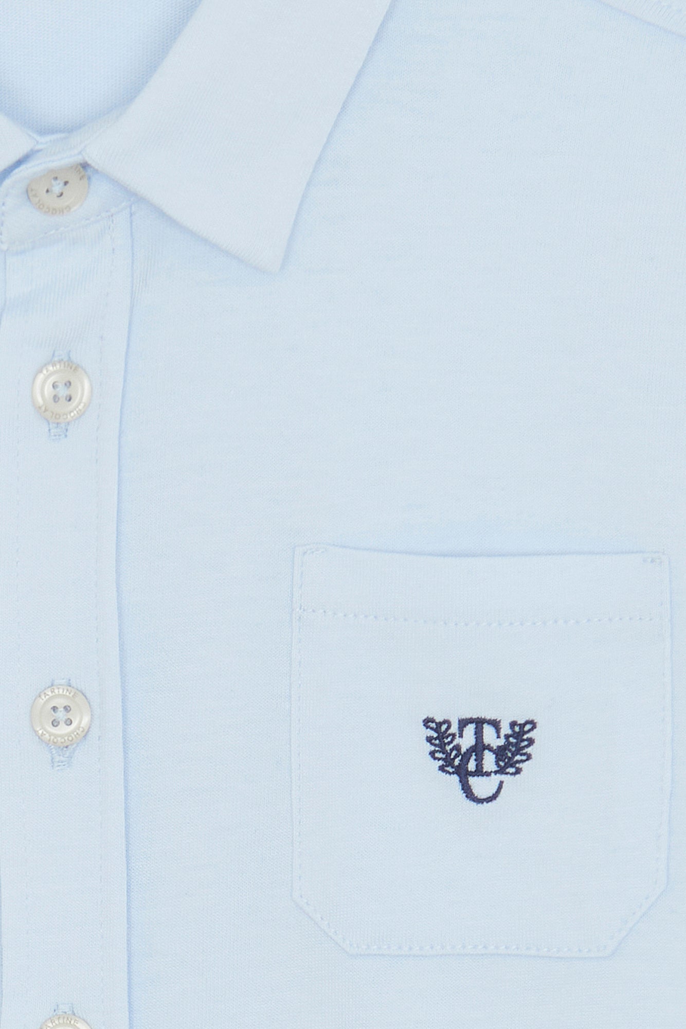 Chemise - Ciel coton col pointu broderie