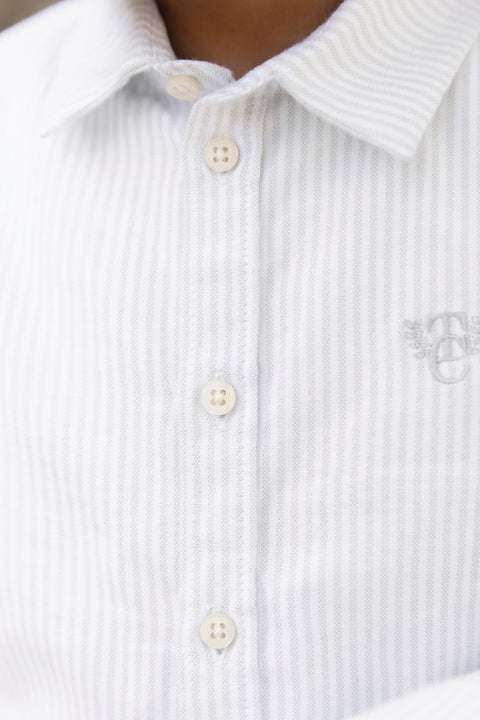 Camicia - Grigio chiaro cotone Righe - Image principale