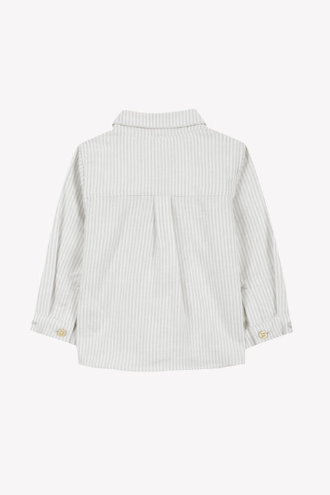 Shirt - Light grey Pointed collar Stripes - Image principale