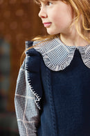 Pull - Marine laine maille tressée