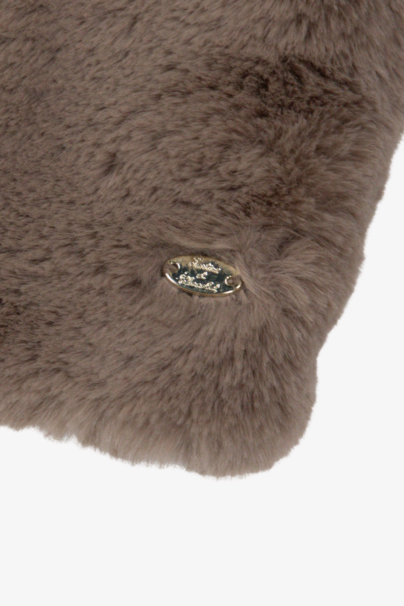 Gilet - Beige moyen imitation fourrure