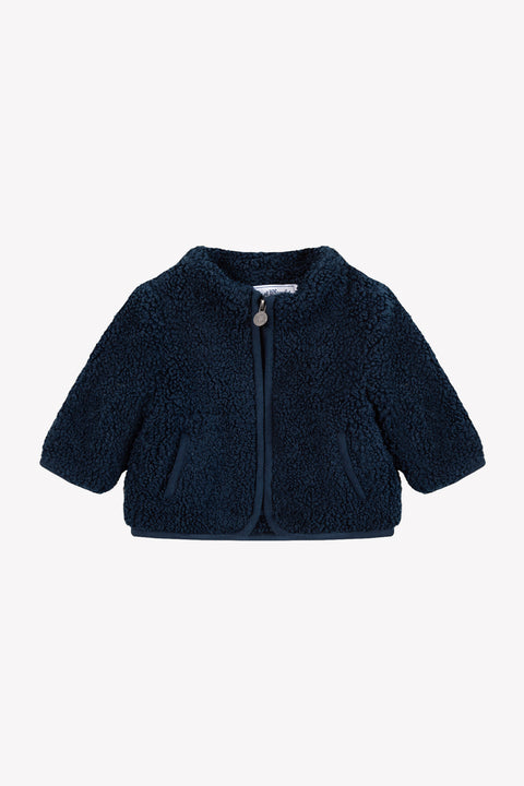Cardigan - Navy zip-up high collar - Image principale