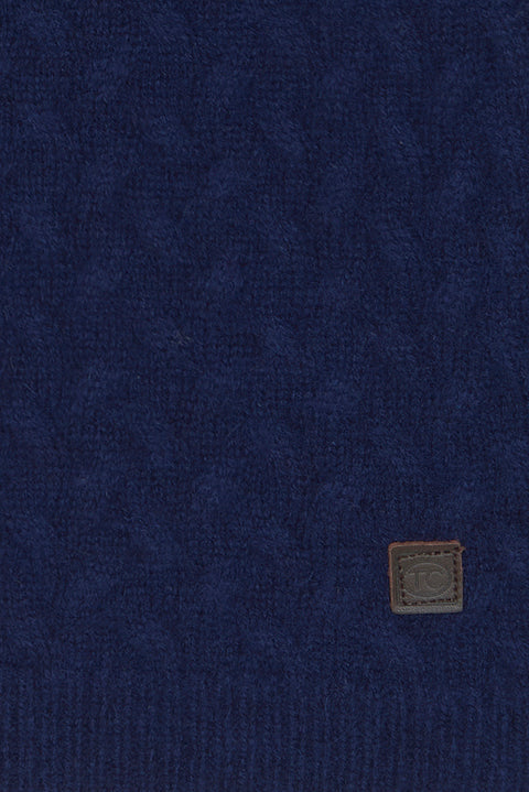 Maglia - Blu navy Lana Maglia intrecciato - Image principale