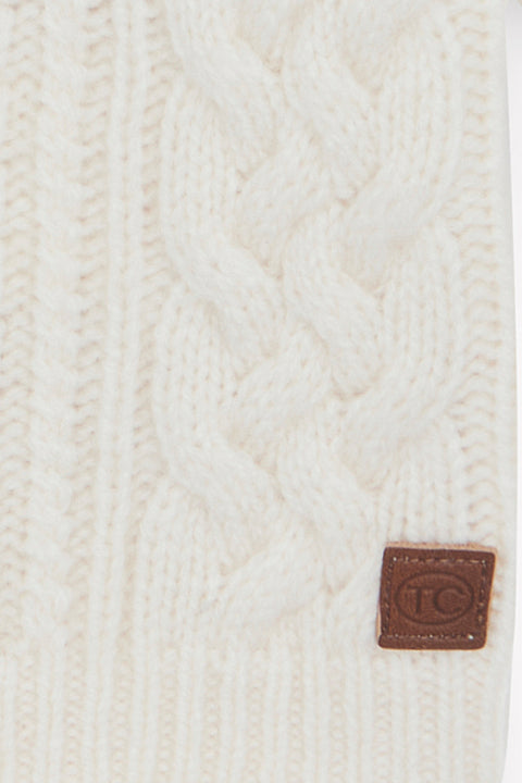 Cardigan - Ecru laine maille torsadée - Image principale