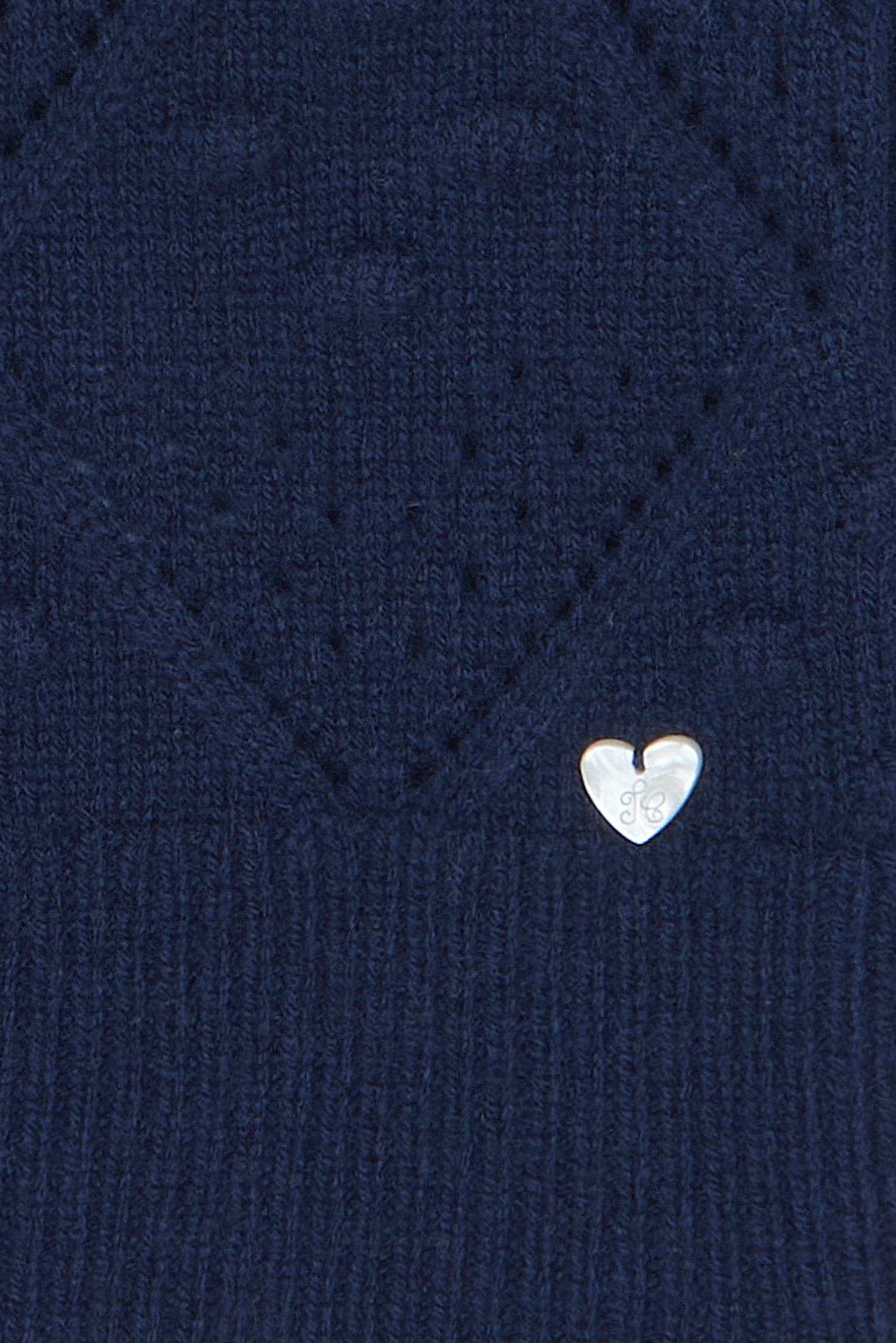 Cardigan - Blu navy Lana Maglia traforato