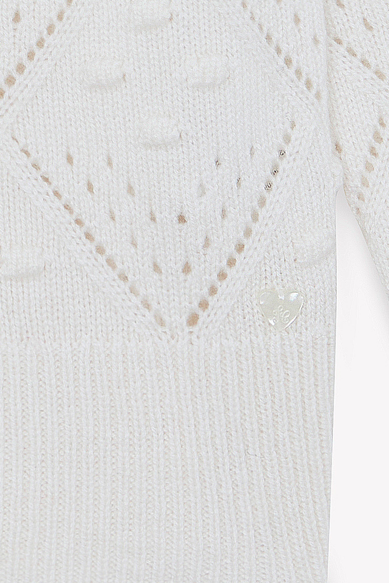 Cardigan - Madreperla Lana Maglia traforato