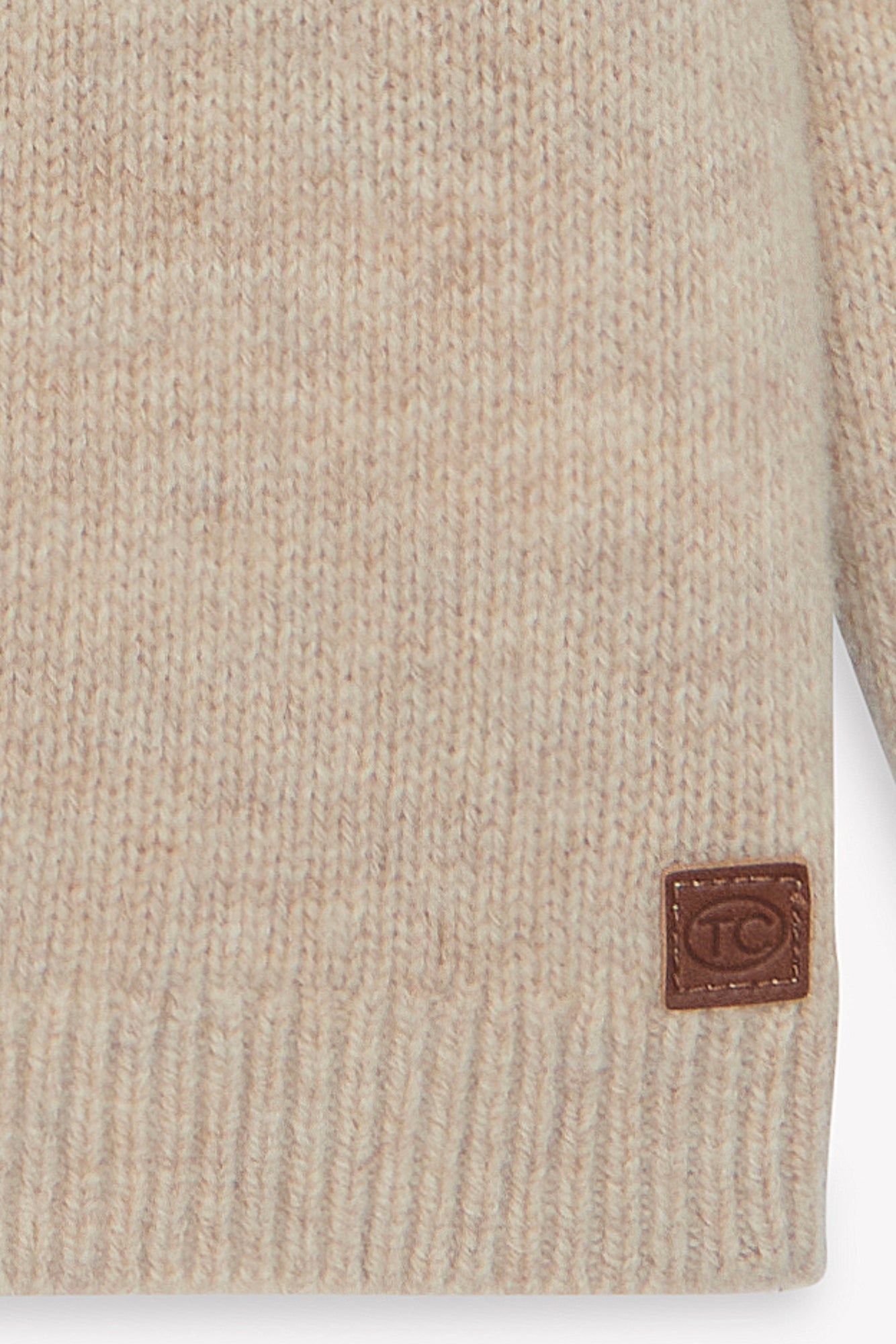 Pull - Sable laine maille jacquard