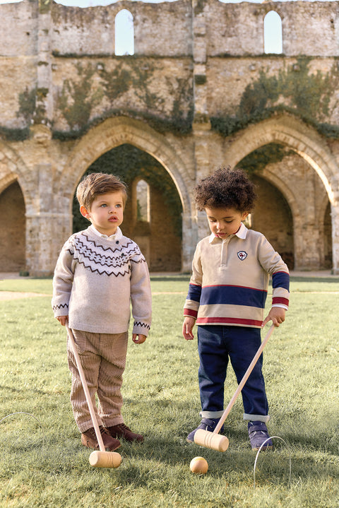 Sweater - Mocha Wool Wool jacquard - Image principale