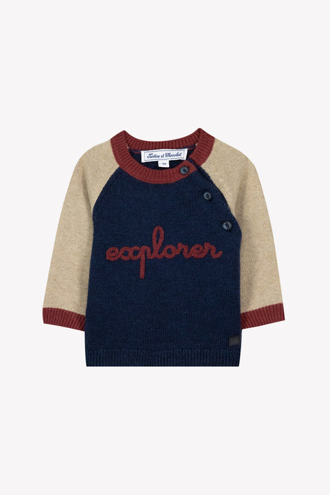Maglia - Indaco Lana Bottone - Image principale