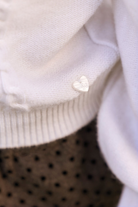 Maglia - Madreperla Lana Colletto Laccio - Image principale