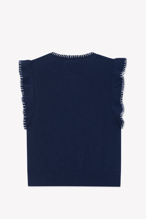 Maglia - Blu navy Lana Maglia intrecciato - Image principale