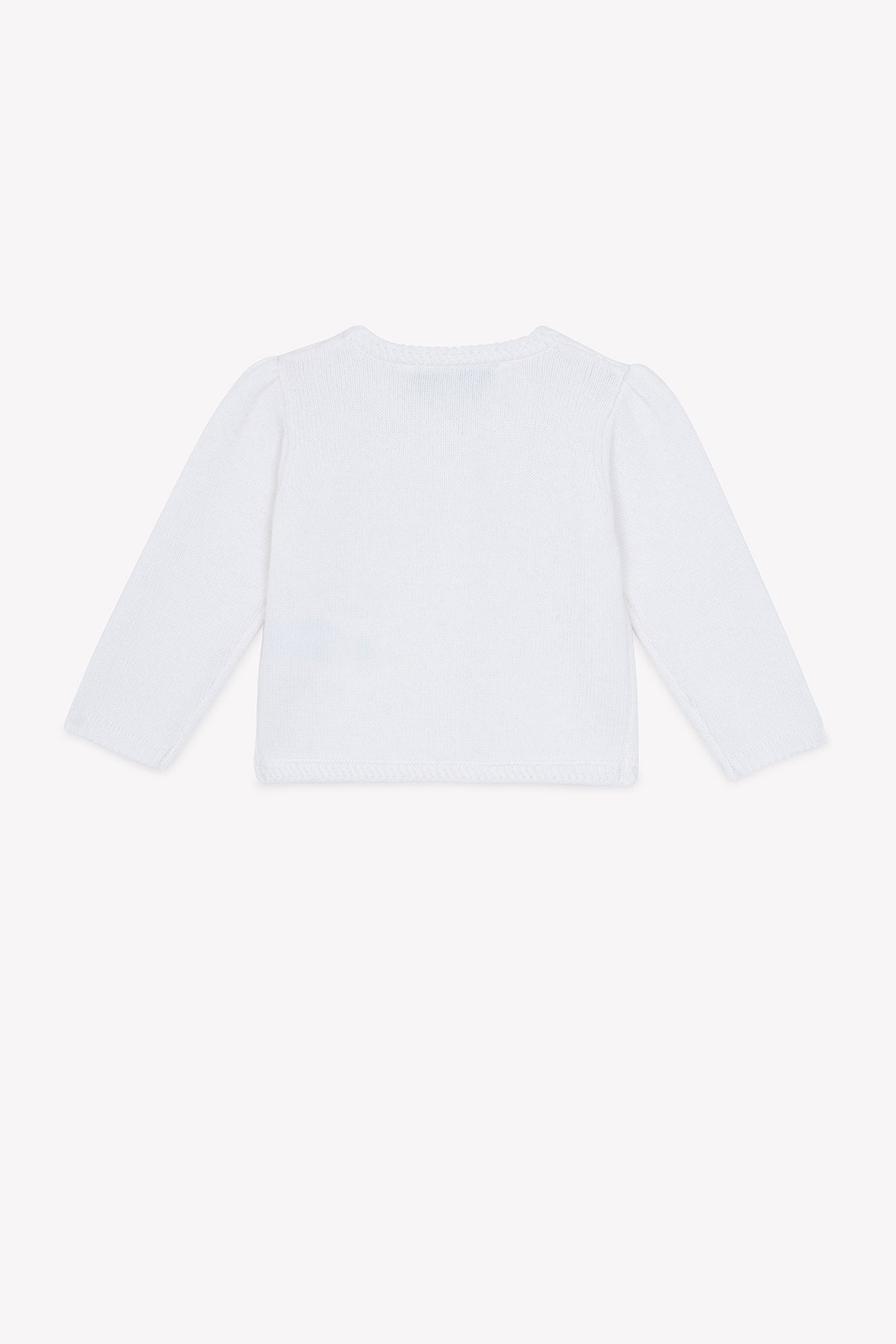 Cardigan - Madreperla Lana Maglia traforato