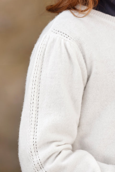 Cardigan - Madreperla Lana nodi - Image principale