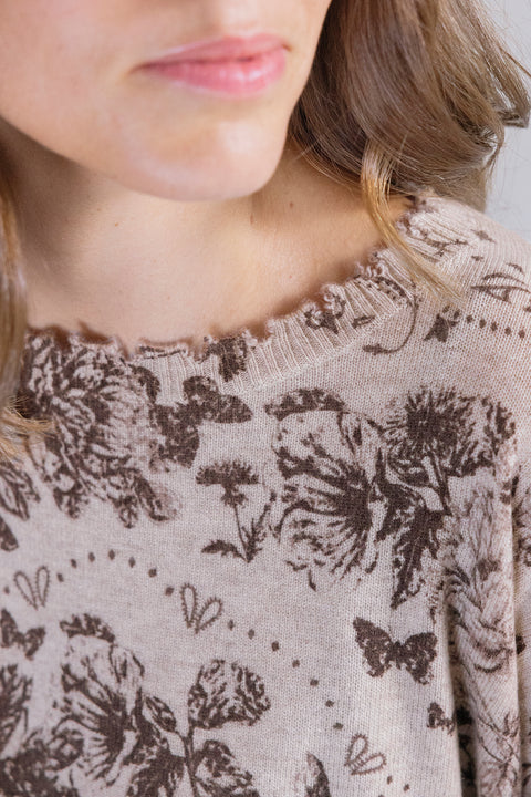 Women Sweater - Chocolate Kujten x Tartine et Chocolat - Image principale