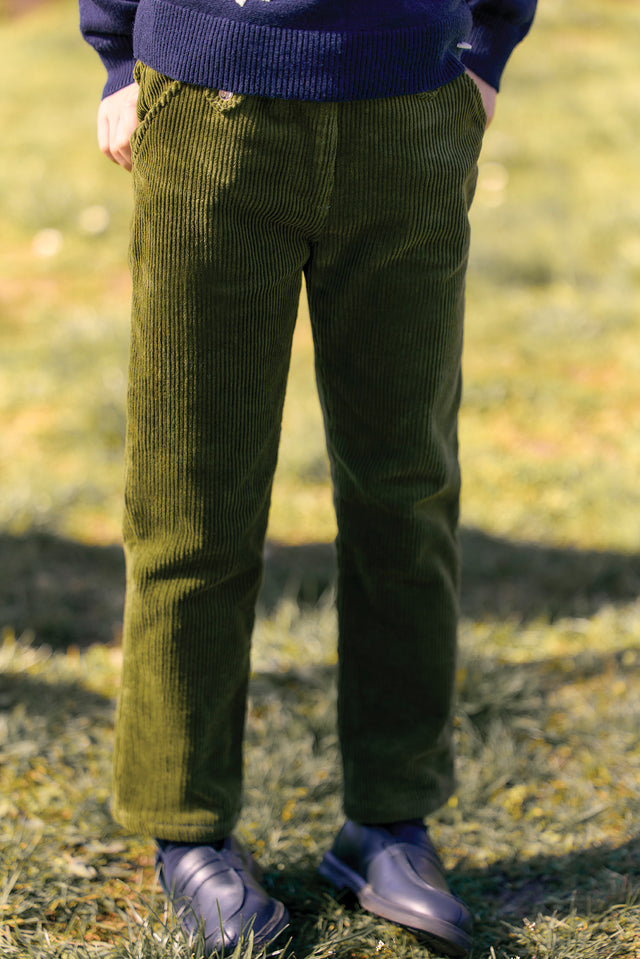 Trousers - Olive Corduroy - Image principale