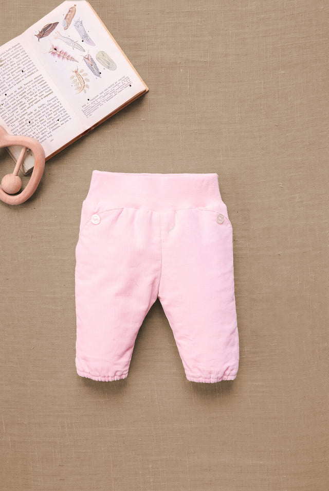 Pantalon - Vieux rose velours côtelé - Image principale