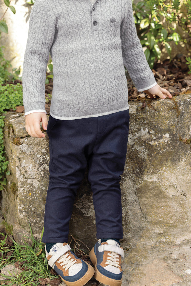 Pantalon - Azul marino bolsillos - Image principale