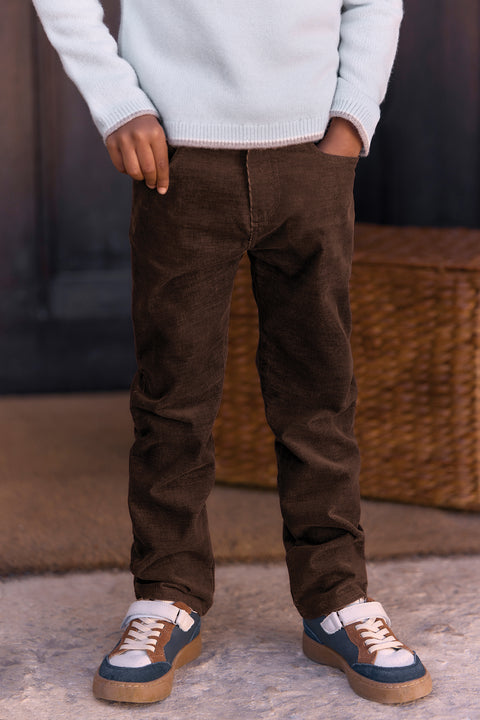 Trousers - Cotton chocolate - Image principale