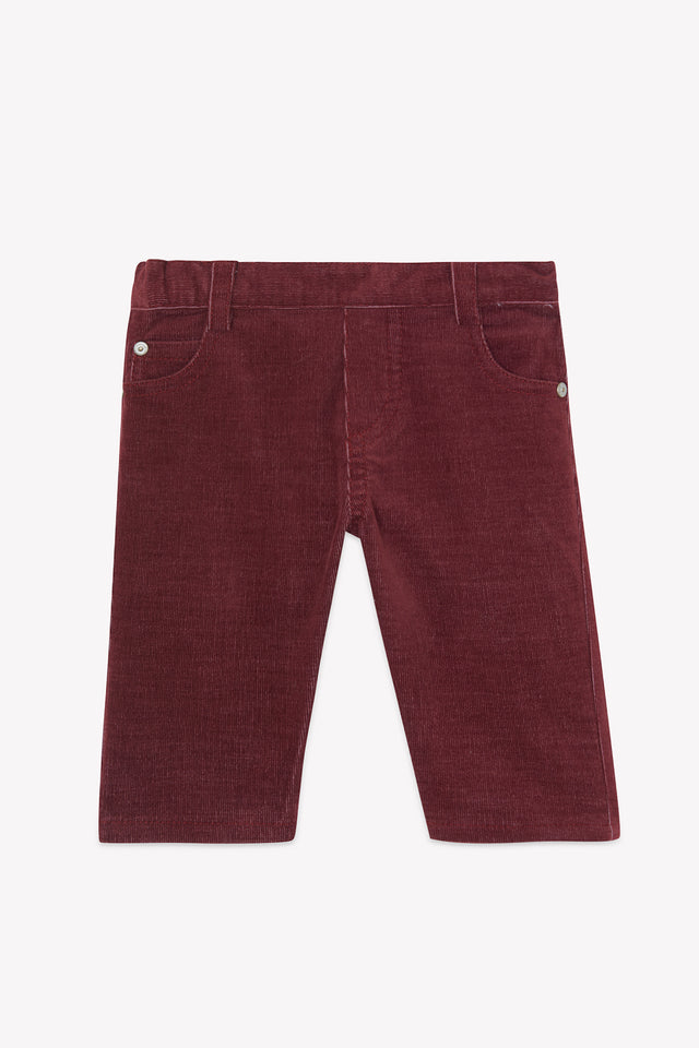 Trousers - Bordeaux Corduroy - Image principale